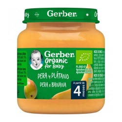 Nestlé Gerber Organic for Baby Pera y Plátano 125 gr.