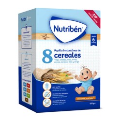 Nutribén Papilla Instantánea de 8 Cereales 600 gr.