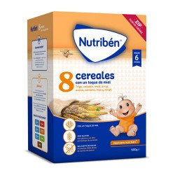 Nutribén 8 Cereales Con Un Toque de Miel 600 gr.