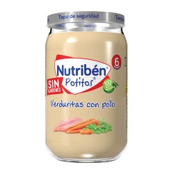 Nutribén Potitos Verduritas con Pollo 235 gr.