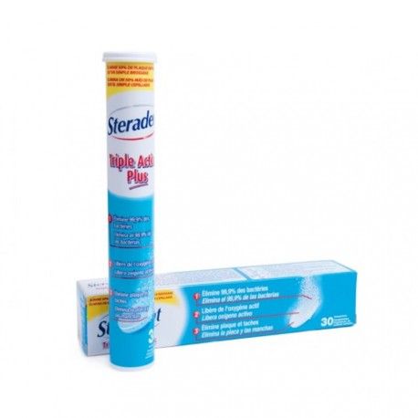 Steradent Active Plus 30 Tabletas Efervescentes Steradent Active Plus 30 Tabletas Efervescentes